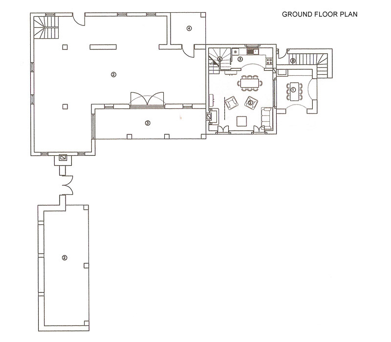 Villa 2, ground floor plan